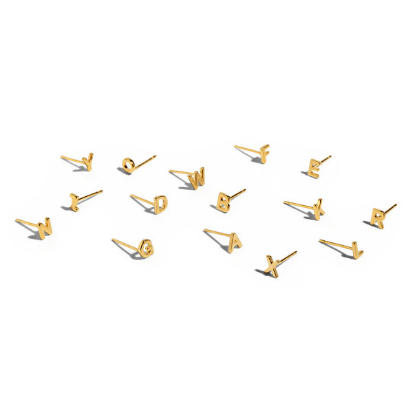 Tiny Initial Earring