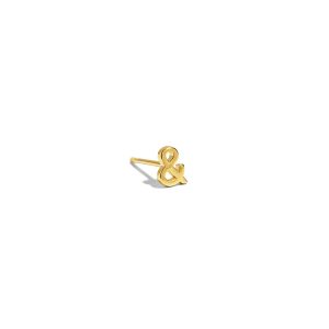Ampersand Stud Earring