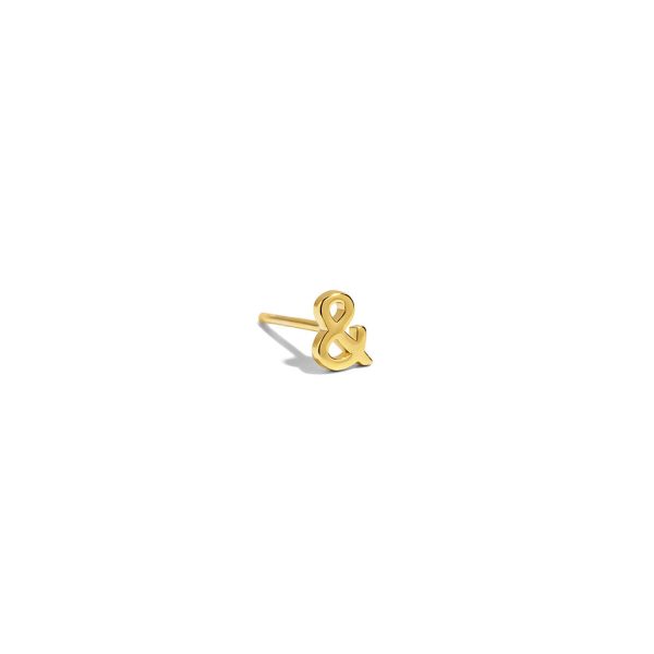 Ampersand Stud Earring