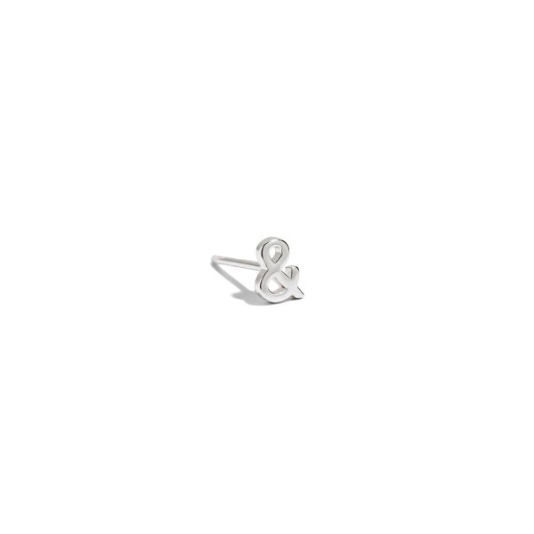 Ampersand Stud Earring