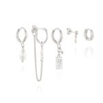 Bar Earrings Set - 925 Sterling Silver
