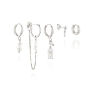 Bar Earrings Set - 925 Sterling Silver