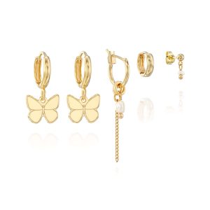Butterfly Earring Set