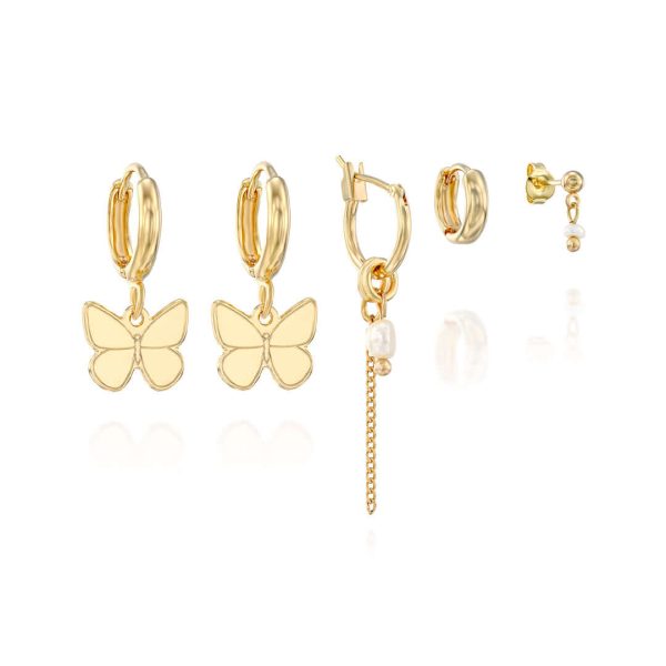 Butterfly Earring Set