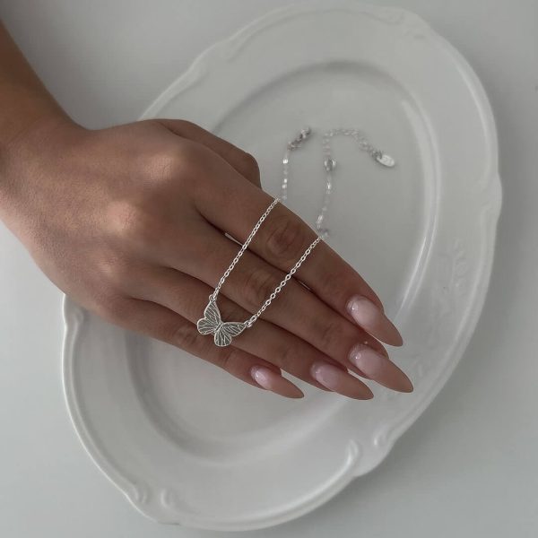 Butterfly Necklace - 925 Sterling Silver