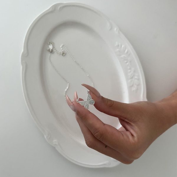 Butterfly Necklace - 925 Sterling Silver