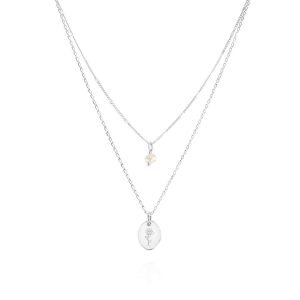 Flower Necklace - 925 Sterling Silver