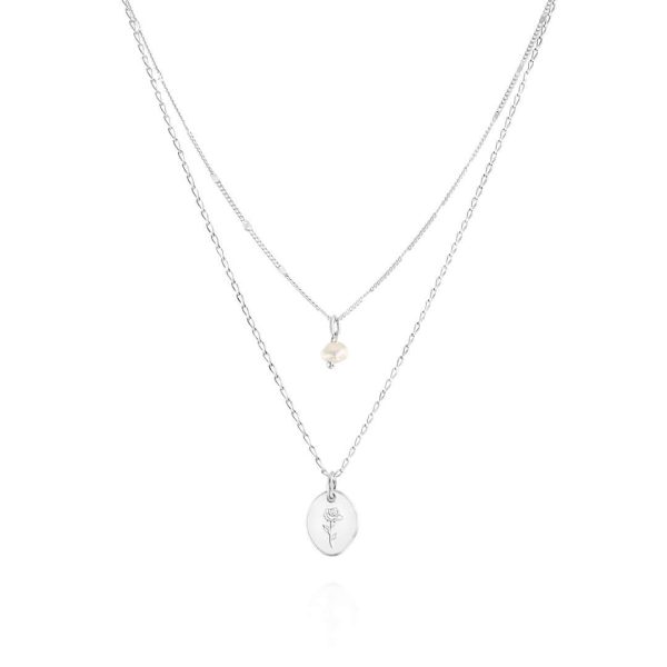 Flower Necklace - 925 Sterling Silver