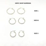 Gipsy Silver Hoop Earrings