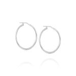 Gipsy Silver Hoop Earrings