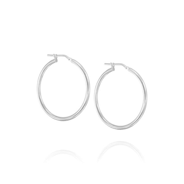 Gipsy Silver Hoop Earrings