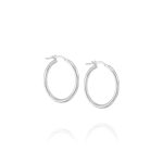 Gipsy Silver Hoop Earrings