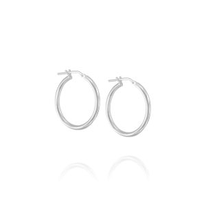 Gipsy Silver Hoop Earrings