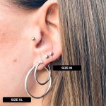 Gipsy Silver Hoop Earrings