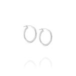 Gipsy Silver Hoop Earrings