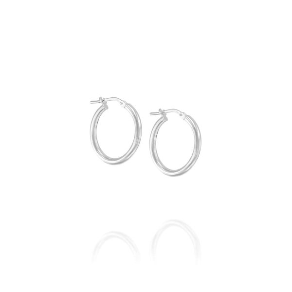 Gipsy Silver Hoop Earrings