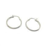 Gipsy Silver Hoop Earrings