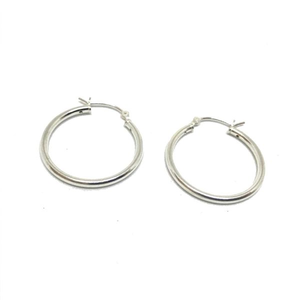 Gipsy Silver Hoop Earrings