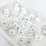 Tiny Initial Earring