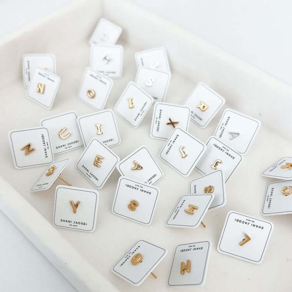 Tiny Initial Earring