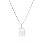 Initial Vintage Necklace  - 925 Sterling Silver