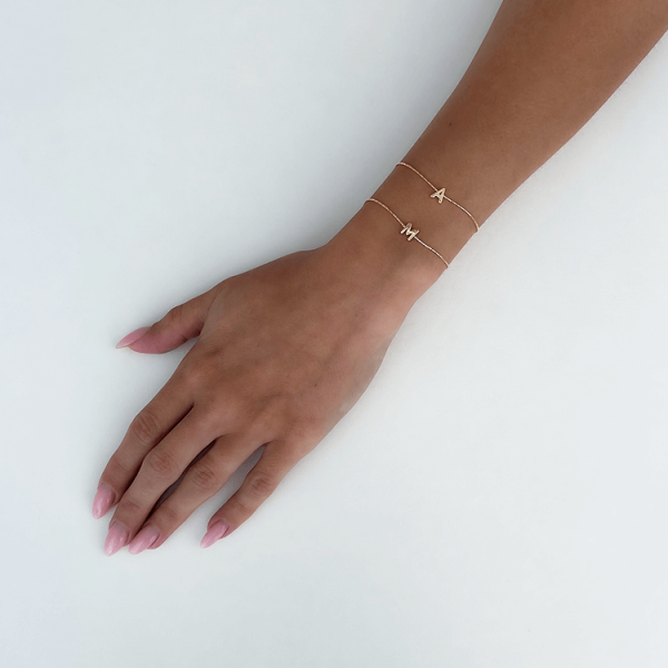 Tiny Initial Bracelet