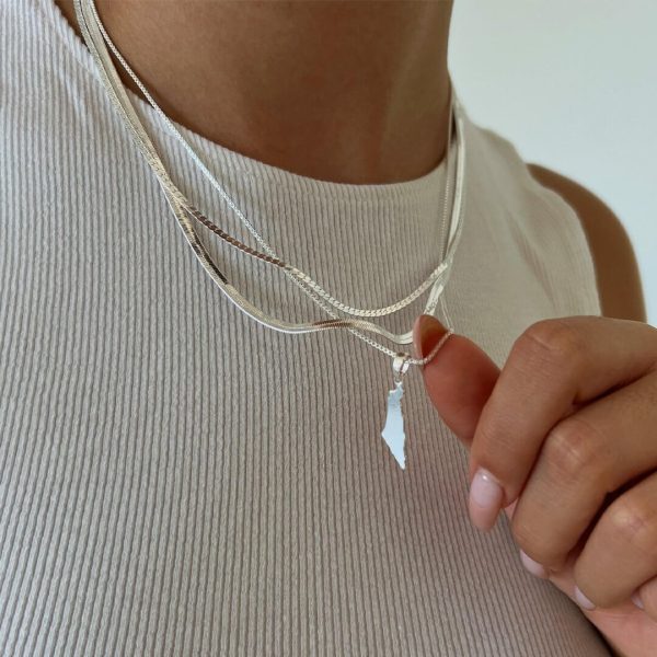 Map of Israel Necklace