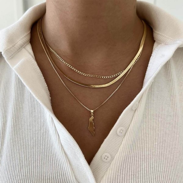 Map of Israel Necklace