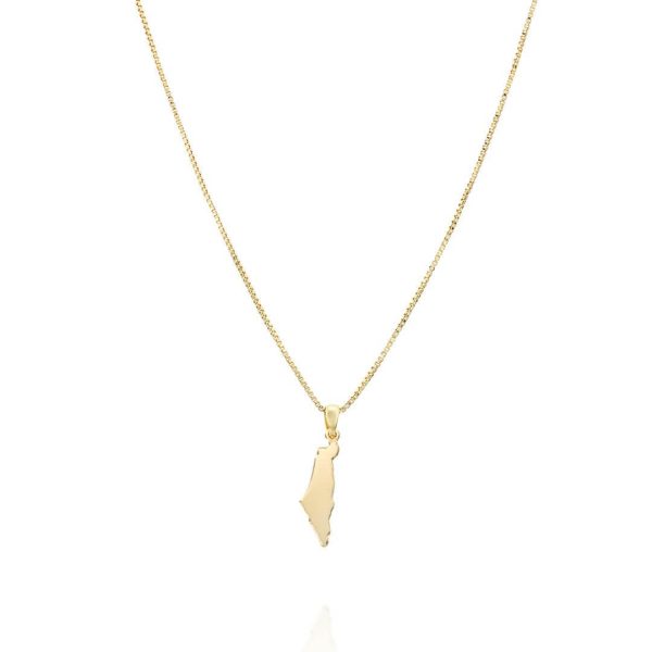 Map of Israel Necklace