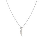 Israel Map Necklace - 925 Sterling Silver