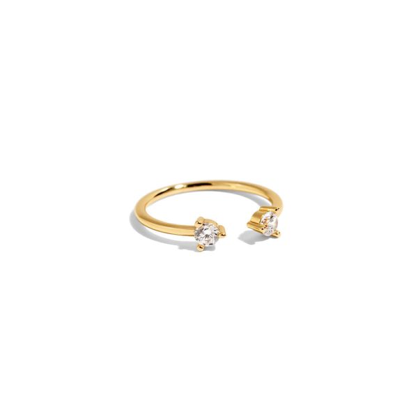 Lenny Double Crystal Ring