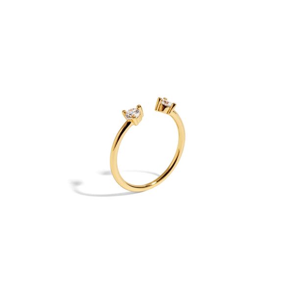 Lenny Double Crystal Ring