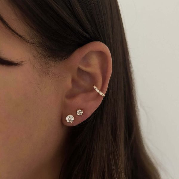 Lenny Round Crystal Earrings