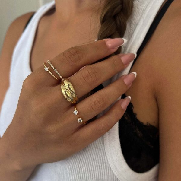 Lenny Double Crystal Ring