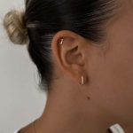 Tiny Initial Earring