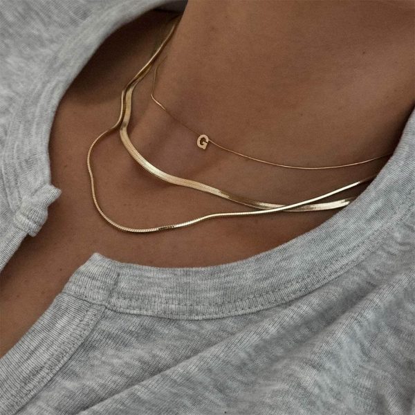 Initial Necklaces Set