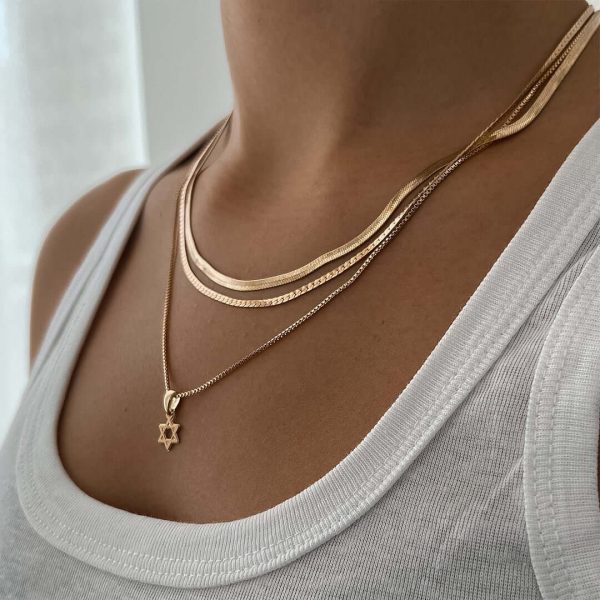 Star of David Necklace Set