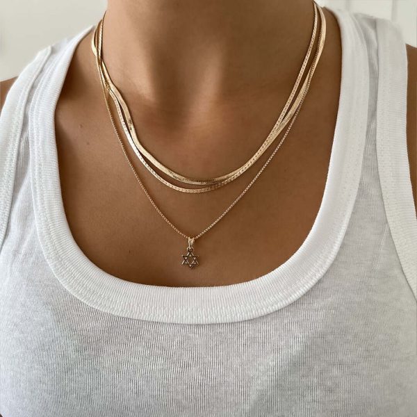 Star of David Necklace Set