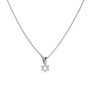 Star Of David Necklace - 925 Sterling Silver