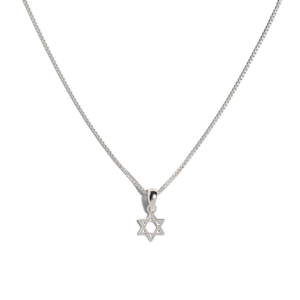 Star Of David Necklace - 925 Sterling Silver