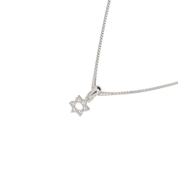 Star Of David Necklace - 925 Sterling Silver