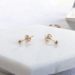 Tiny ball stud earrings