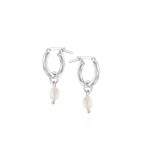 Tiny Pearl Earrings - 925 Sterling Silver