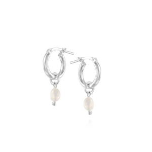 Tiny Pearl Earrings - 925 Sterling Silver