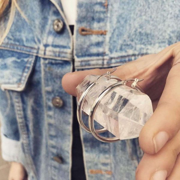 Venus Hoop Earrings - 925 Sterling Silver