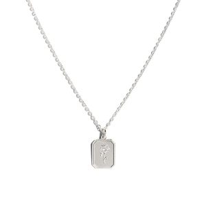 Vintage Rose Necklace - 925 Sterling Silver